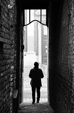 Ruelle du Repos in Mons, Belgium.