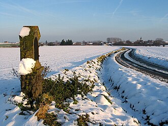 The little chapel in the snow.