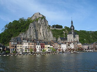 Dinant, the city and the Meuse.