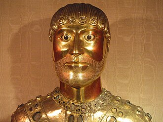 St-Nectaire , buste reliquaire de St Baudime.