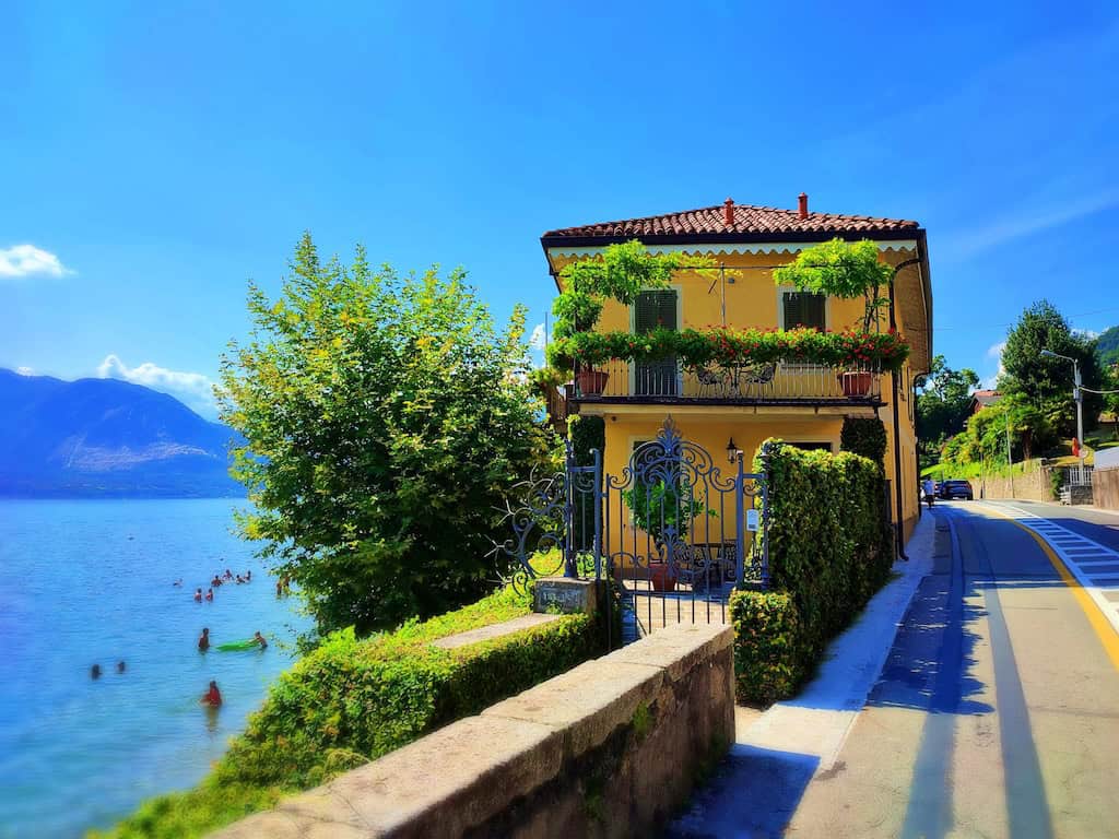 19 Beautiful Quiet Beach Resorts in Italy for Travel Snobs 12 A photo I took of a lakeside villa on Lake Maggiore