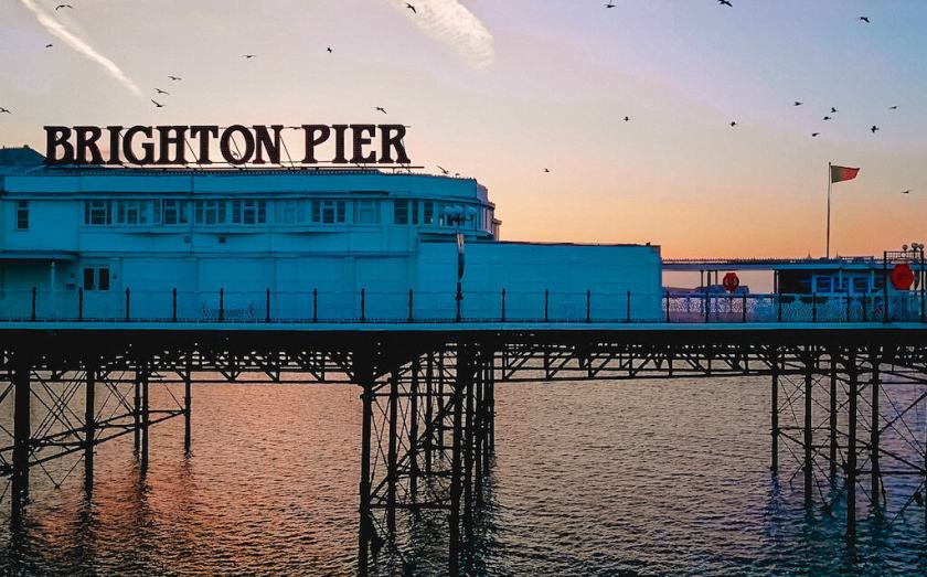 Brighton New Pier Drone Shot