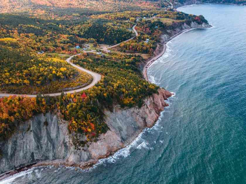 Cape Breton Highlands National Park Drone Shot