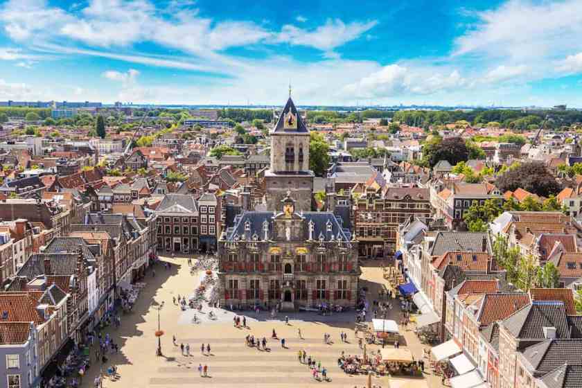 Delft city in the Netherlands