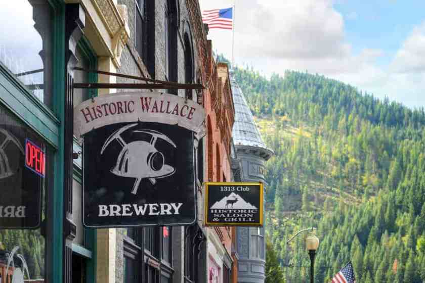 Downtown Wallace in Idaho