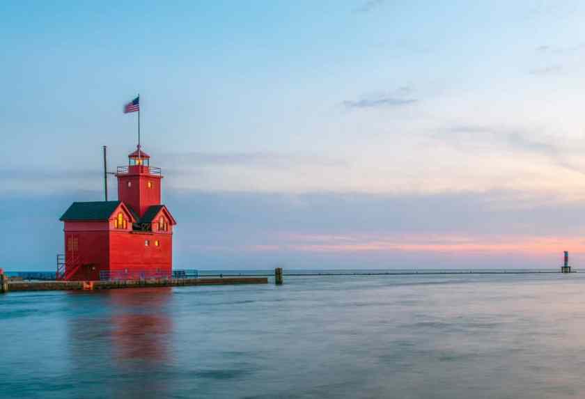 Holland State Park Beach Lighthouse