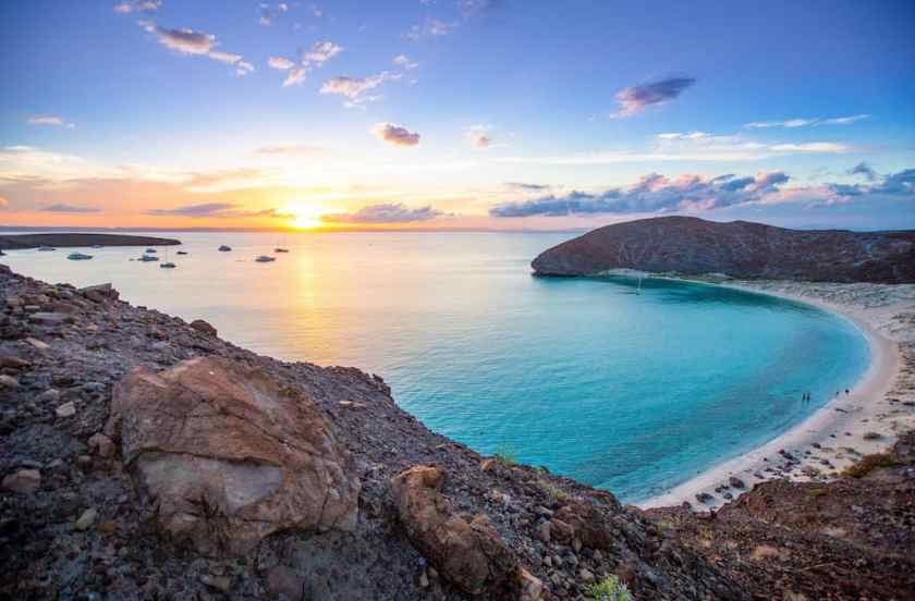 Isla Espiritu Santo island in Mexico