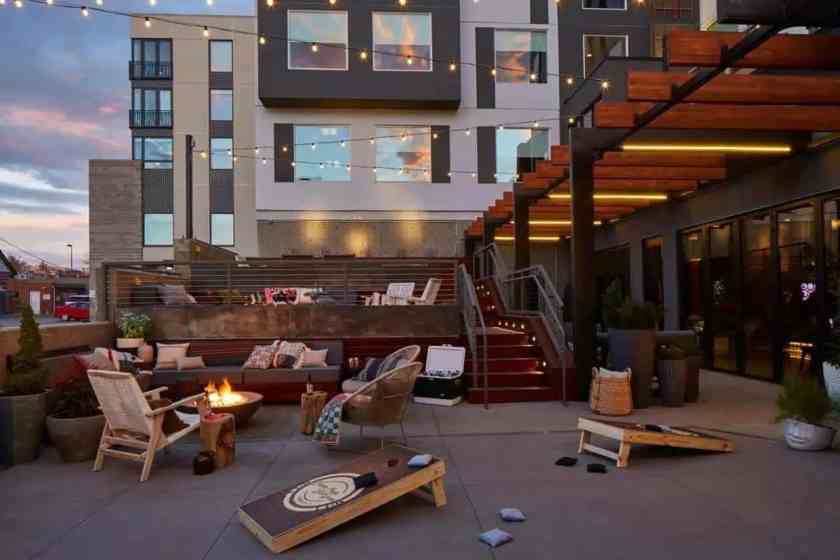 Moxy Hotel Patio in Denver