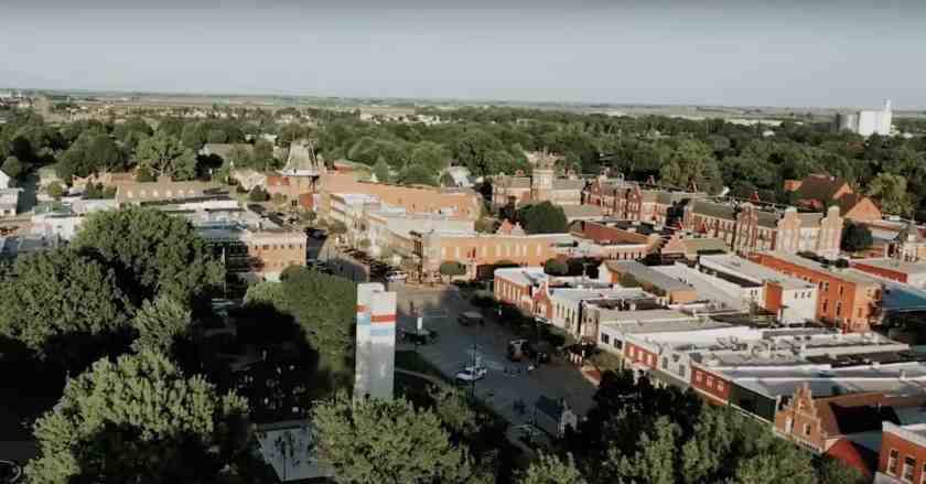 My drone shot of Pella taken March 2025