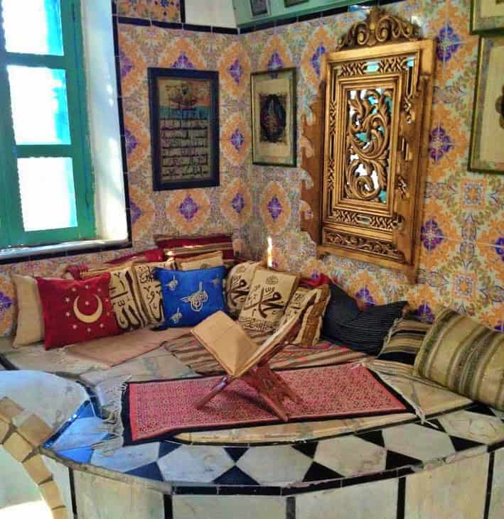 My IG photograph of inside a historic dar (Tunisian courtyard home) in Tunis Medina