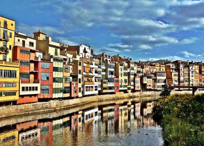 My photo of Girona riverside houses taken in September 2023