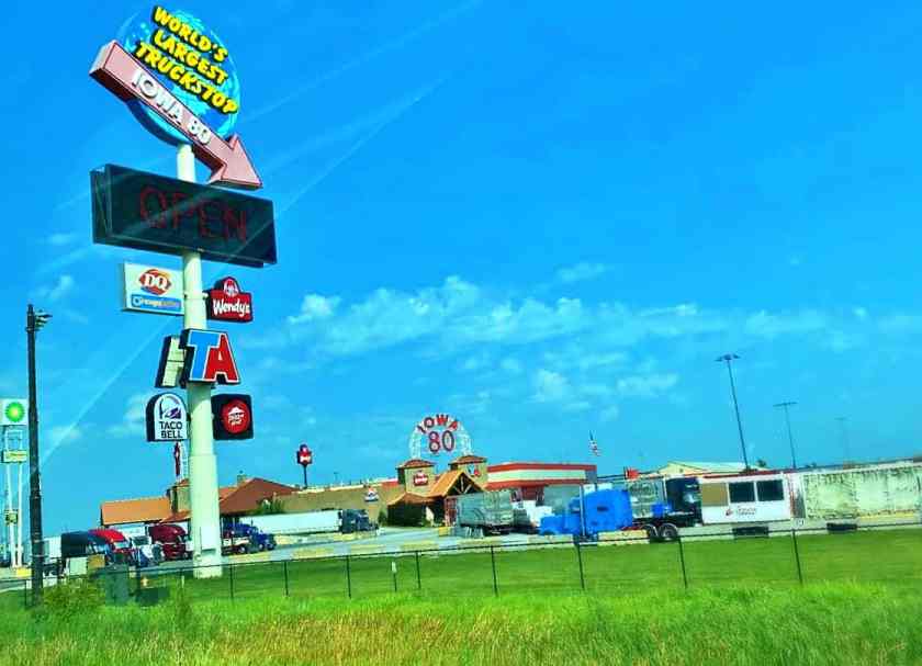 My photo of Iowa 80 Truckstop taken when I was traveling between between the Amana Colonies and Dubuque