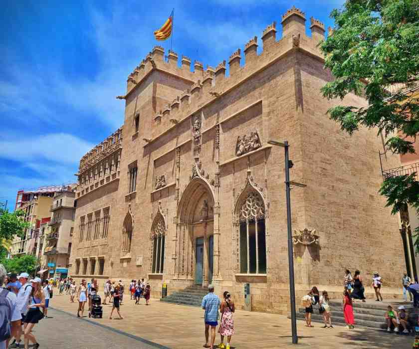 My photo of La Lonja de la Seda (The Silk Exchange) in Valencia taken in spring 2025