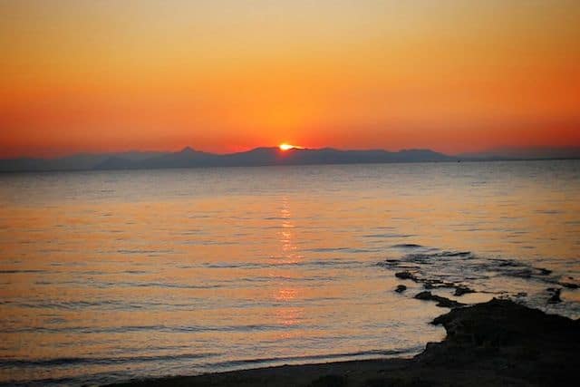 My photo of Naxos Island sunset taken September 2024