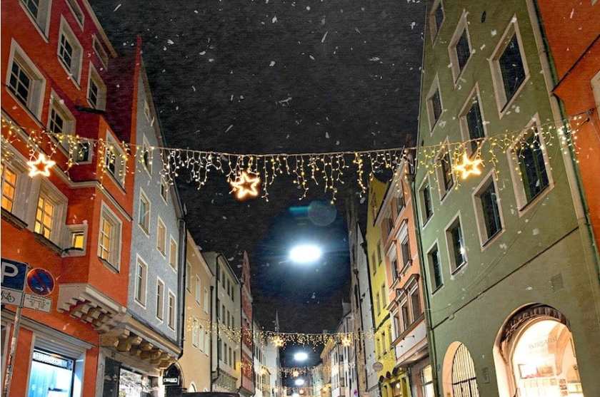 My photo of Regensburg streets taken in December 2024