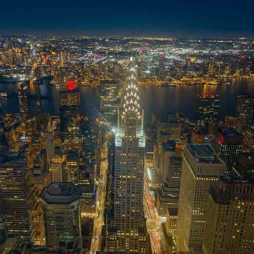 My photo of the New York skyline at night taken in December 2024