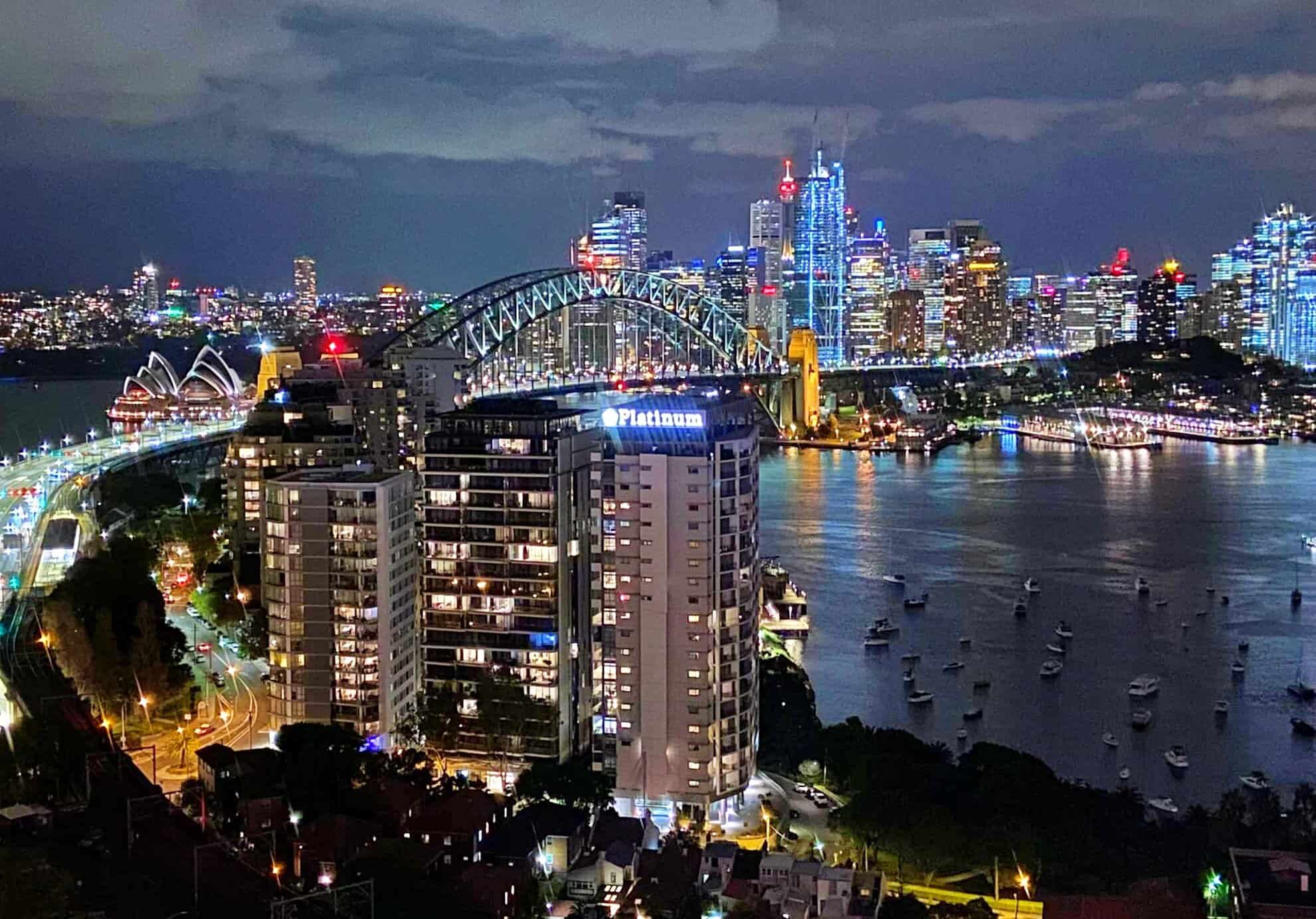 My photo of the views from Kirribilli Lookout in Sydney spring 2025