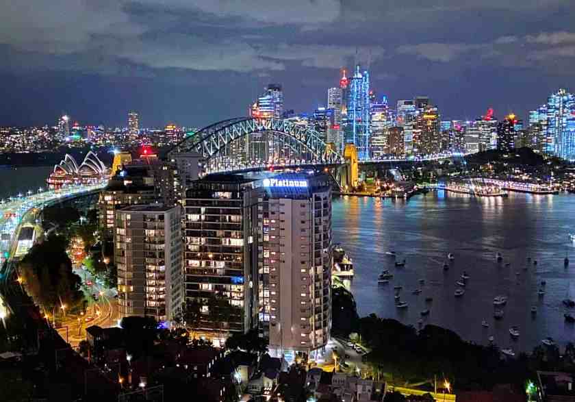 My photo of the views from Kirribilli Lookout in Sydney spring 2025