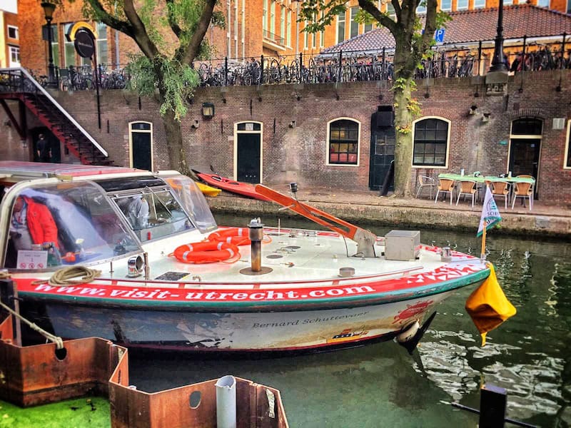 My photo of Utrecht canal boat taken in summer 2025