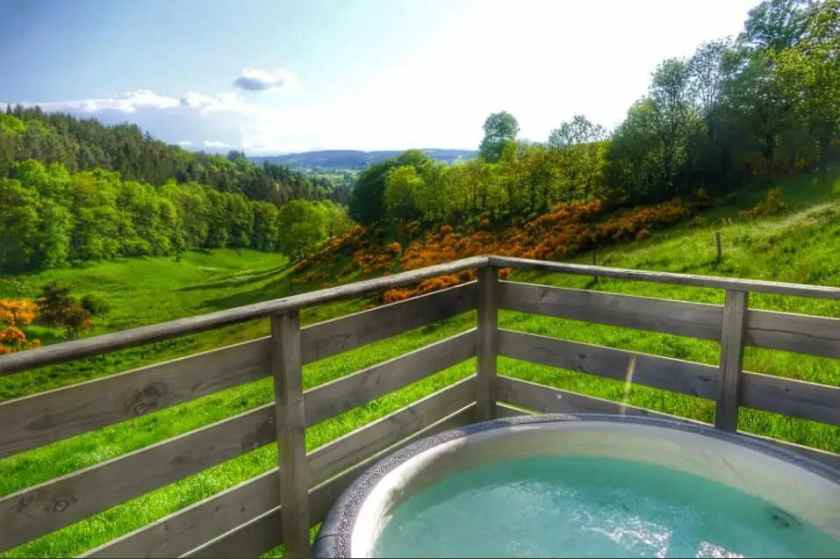 My photo of Volca lodges hot tub in Auvergene taken summer 2024jpg