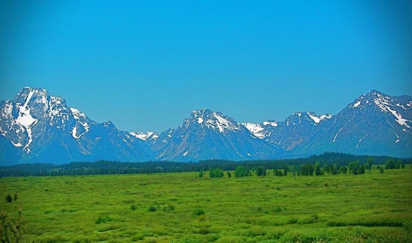 Grand Teton Mountains taken in April