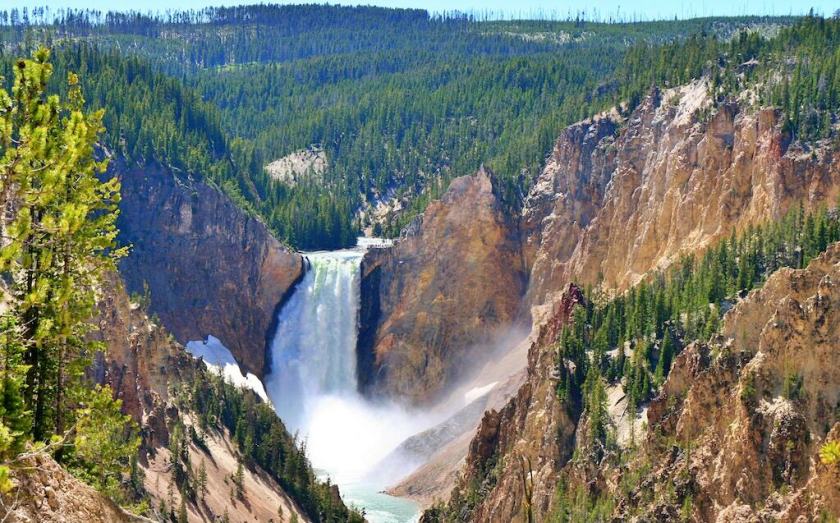 My photograph of Lower Falls in the Grand Canyon of the Yellowstone