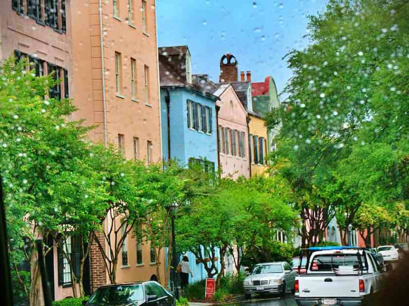 My photograph of Rainbow Row in Charleston