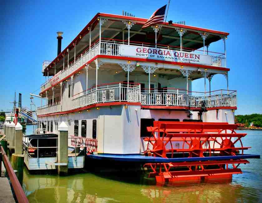 My photograph of River Street Savannah
