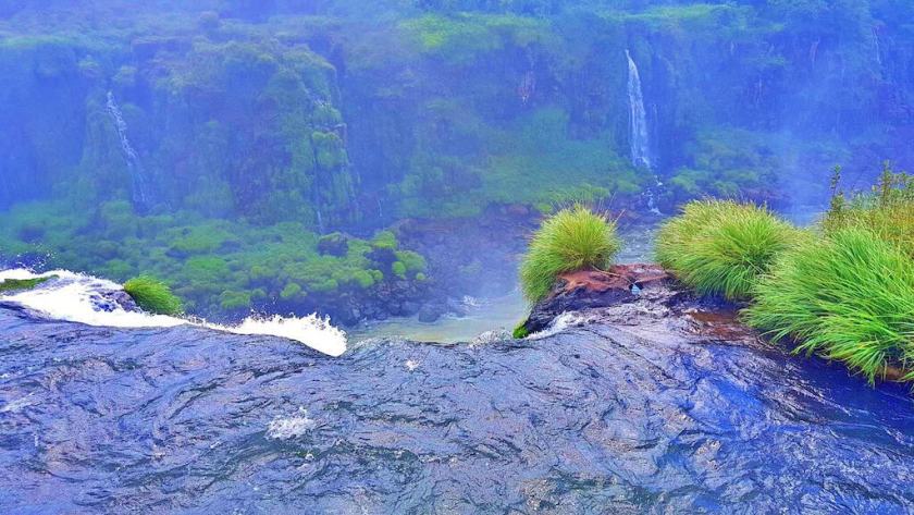 My shot of Iguazú Falls from the top