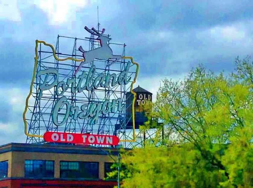 My shot of the Portland Old Town Sign