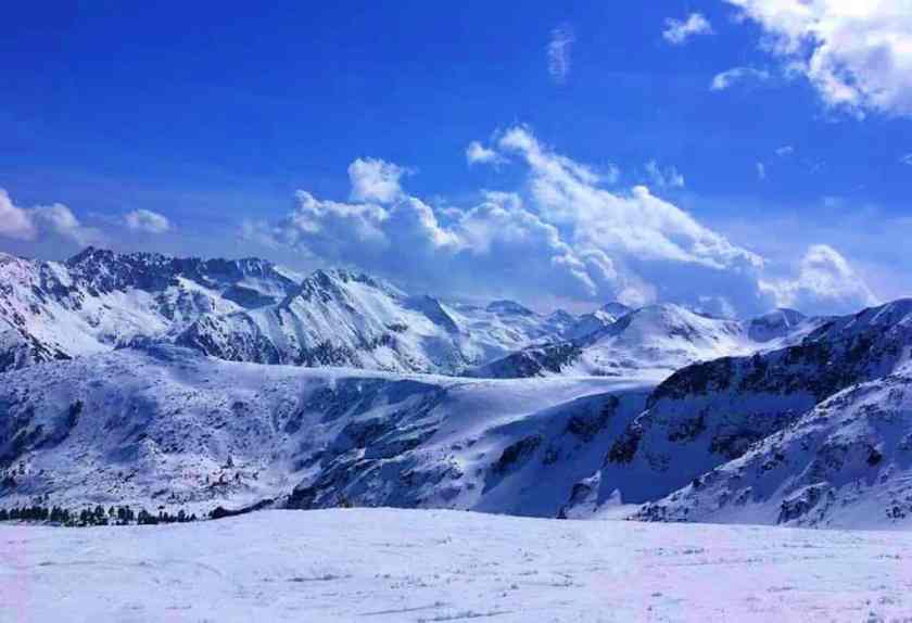 Madison Range in Big Sky in January