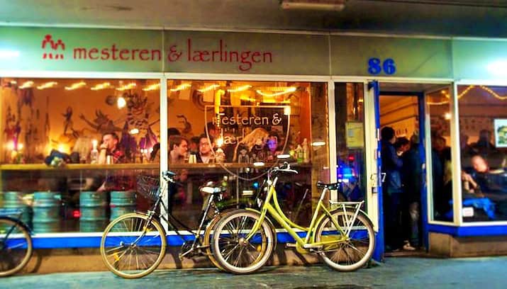 Mesteren & Lærlingen bar in Meatpacking district in Copenhagen