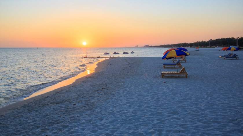 Ocean springs Beach in Mississippi