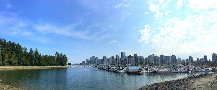 Panorama photo of Stanley Park, Vancouver