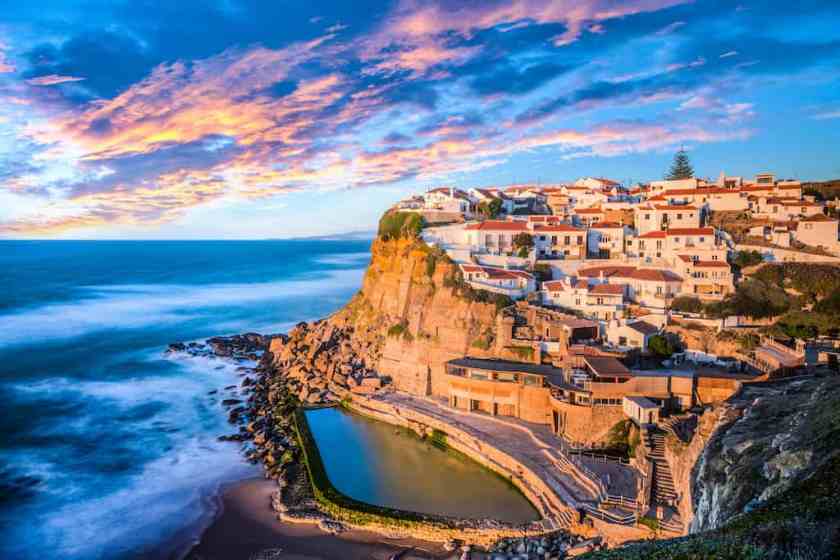 Stunning view of the Sintra coastline, Portugal