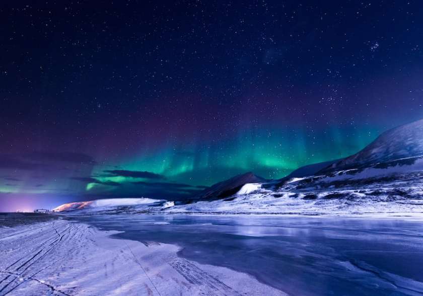 Svalbard in winter
