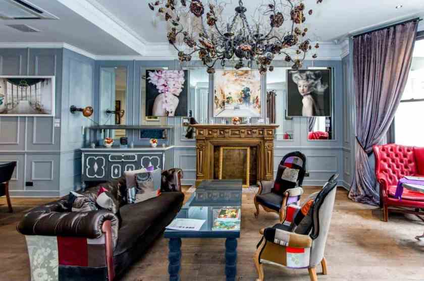 The Lounge Lobby of the The Exhibitionist Hotel in London