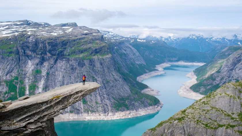  Trolltunga cliff in Norway
